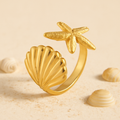 Bague Étoile de Mer Coquillage - Zante