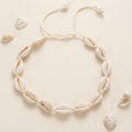 Collier Coquillage Blanc Ras de Cou - Perle