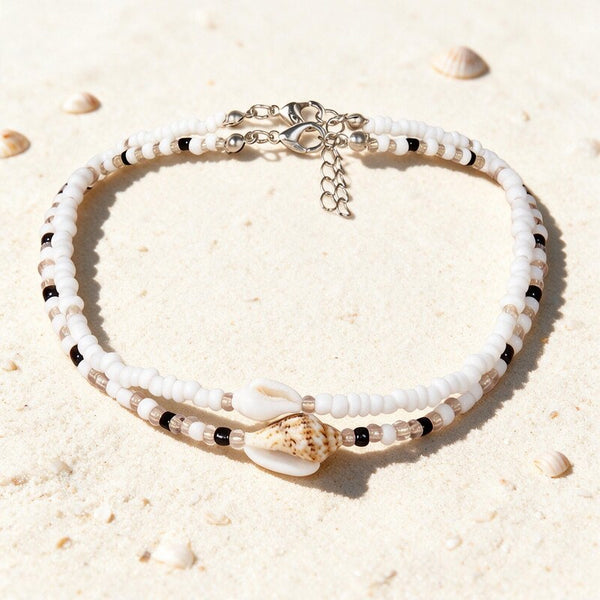 Collier Ras de Cou Coquillage Noir