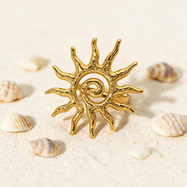 Bague Coquillage Acier Inoxydable
