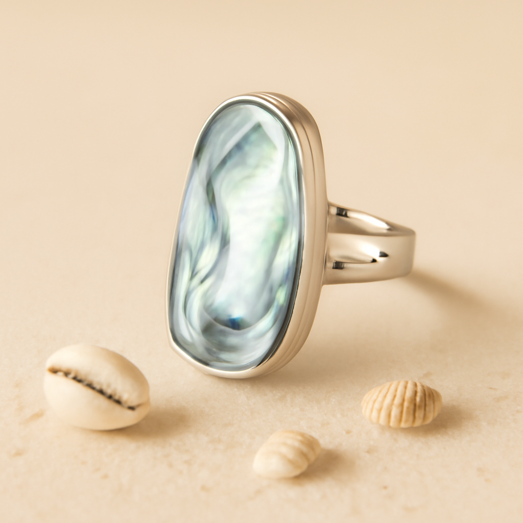 Bague Coquillage Nacre - Cerbère