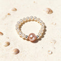 Bague Coquillage Perle - Sillage d'Argent