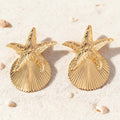 Boucle D'oreille Coquillage Étoile de Mer - Falaise Salée