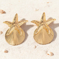 Boucle D'oreille Coquillage Étoile de Mer