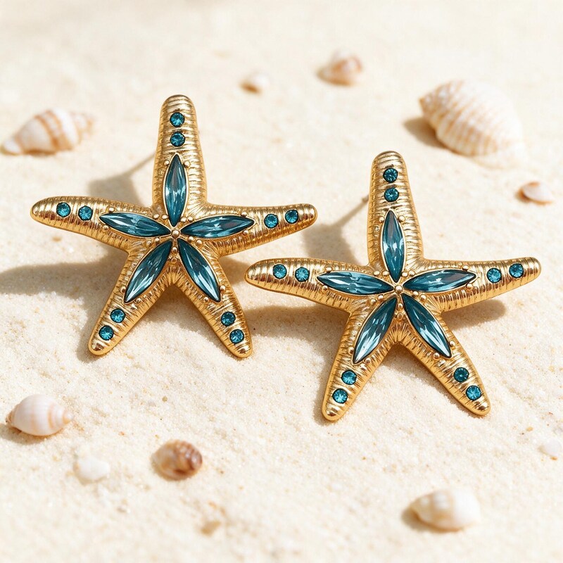 Boucle D'oreille Étoile de Mer - Burgaude