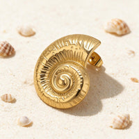 Boucle d'Oreille Coquillage Escargot