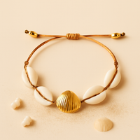 Bracelet Coquillage Cauri Bivalve