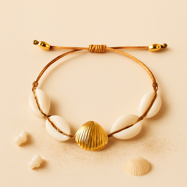 Bracelet Coquillage Cauri Bivalve