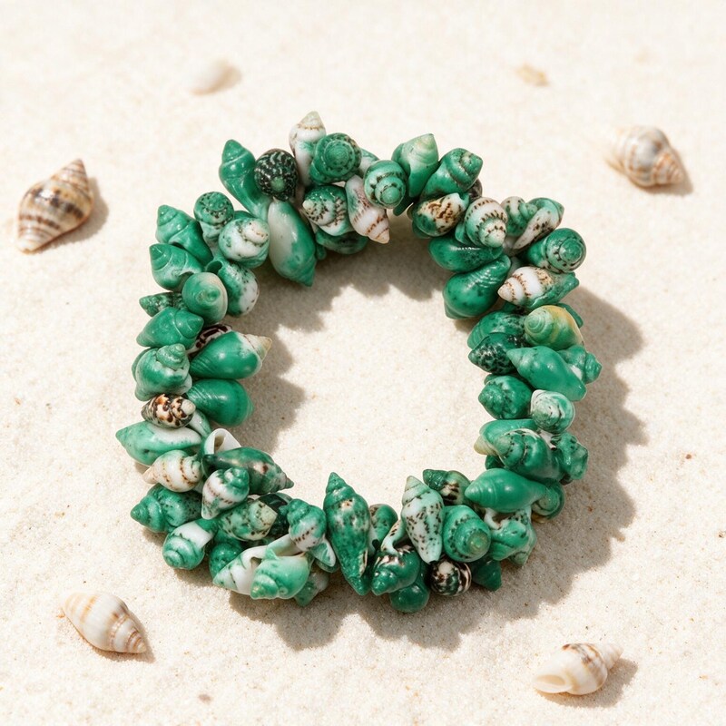 Bracelet Coquillage Buccin - Jade