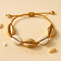 Bracelet Coquillage Cauri Plaqué Or