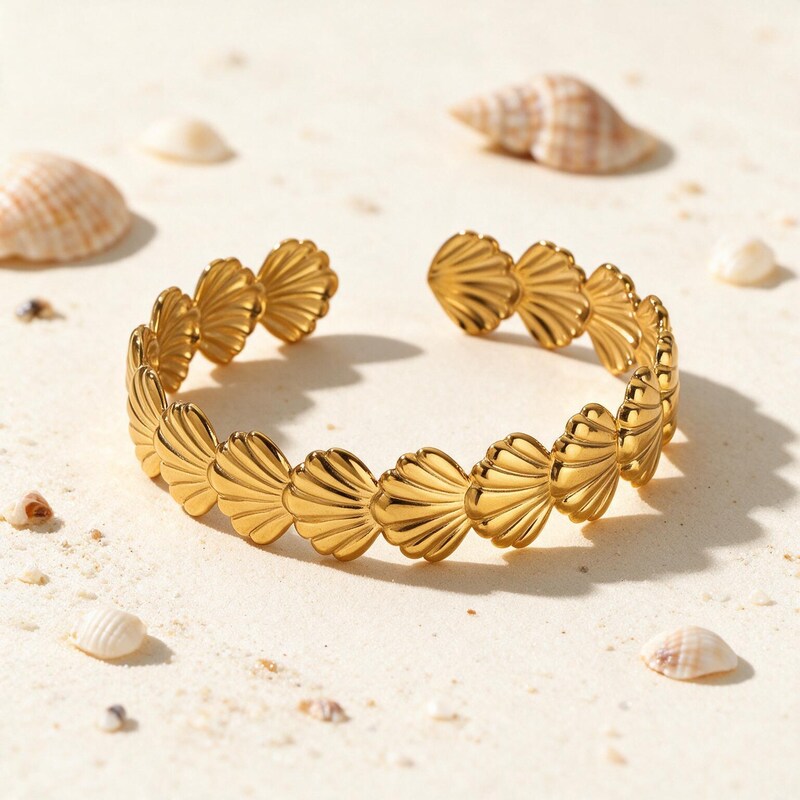 Bracelet Coquillage Acier Inoxydable - Électre