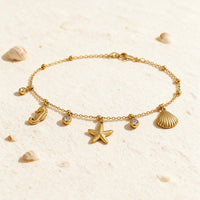 Bracelet de Cheville Coquillage Coquille Saint-Jacques