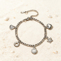 Chaine de Cheville Coquillage Argent