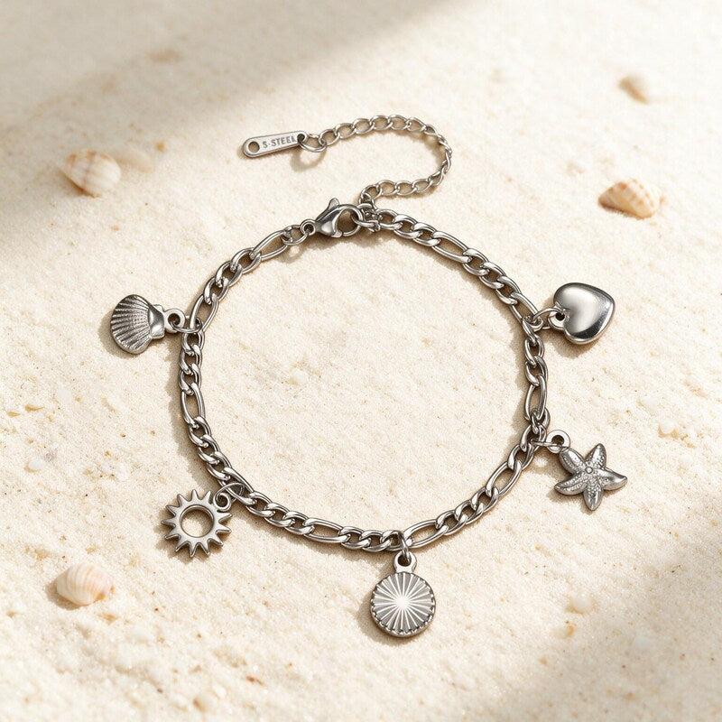 Bracelet Cheville Perle Coquillage - Étoile
