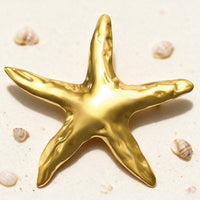 Broche Coquillage Étoile de Mer