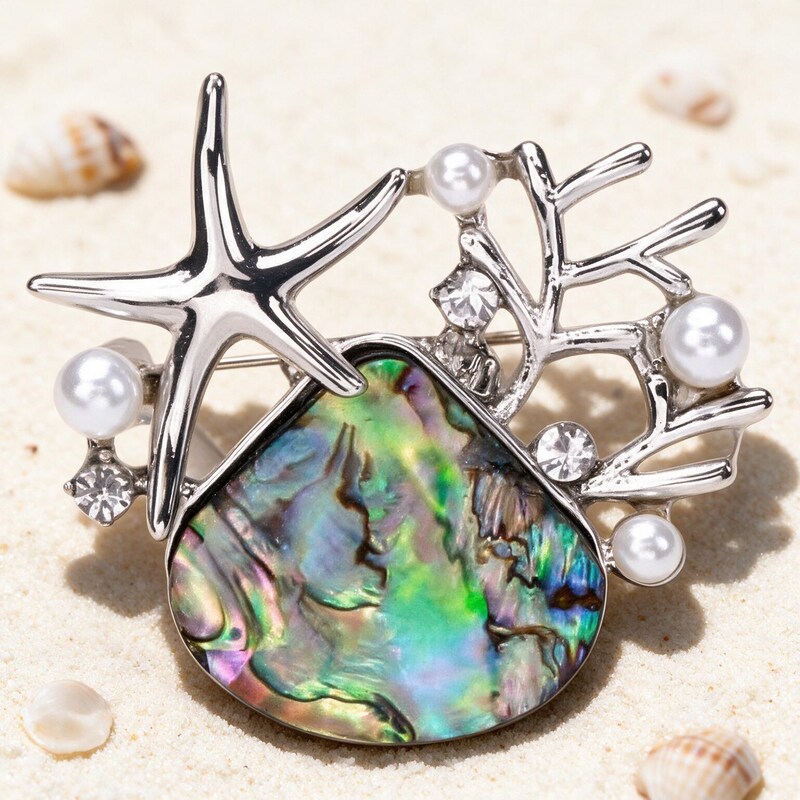 Broche Nacre - Ormeau