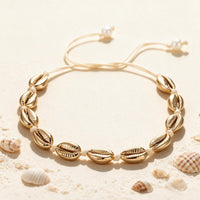 Collier avec Coquillage Doré