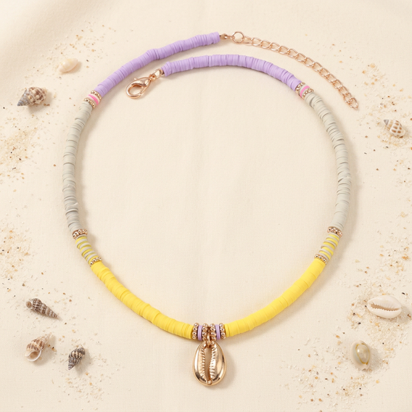Collier Coquillage Cauri Doré