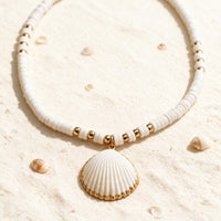 Collier Coquille Saint-Jacques Doré