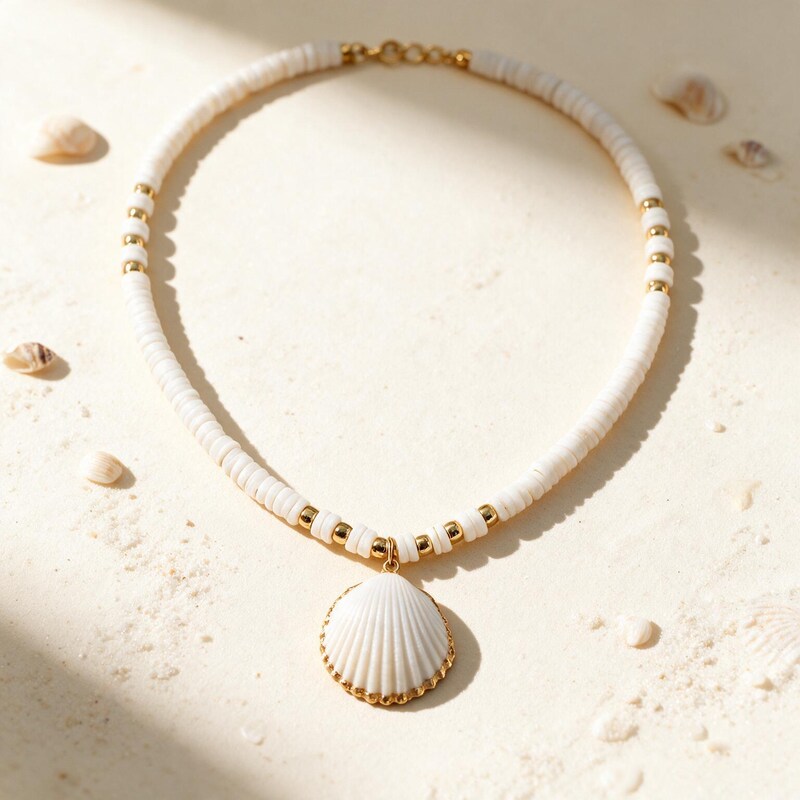 Collier Coquillage Coquille Saint-Jacques