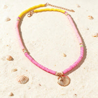 Collier Coquillage Rose