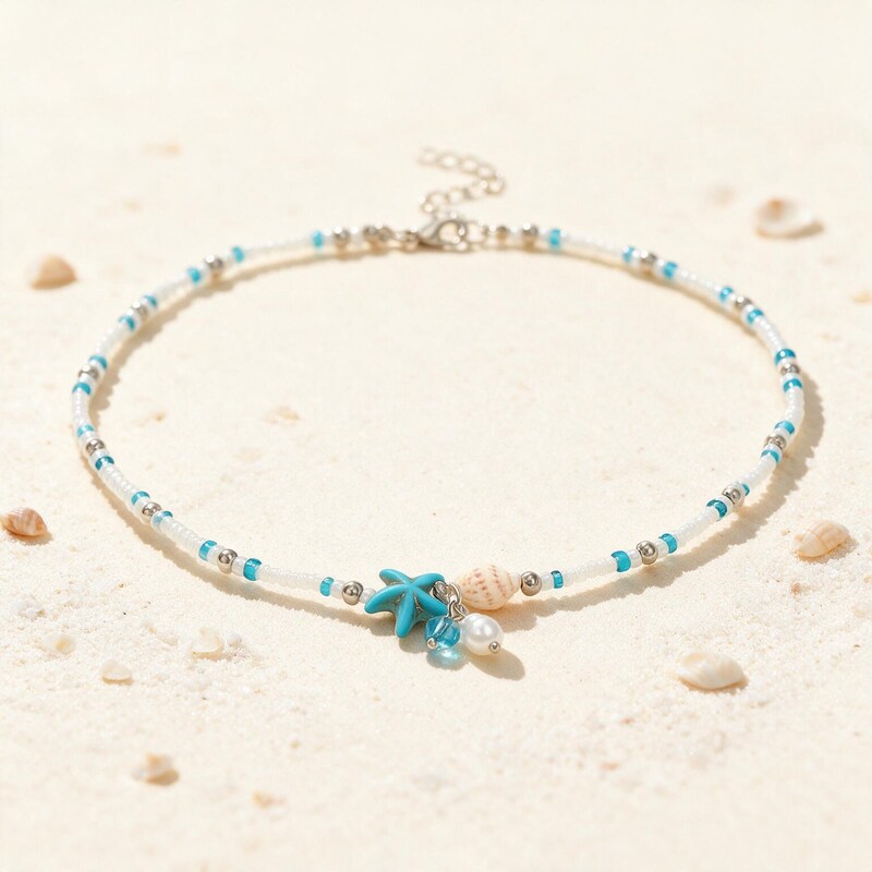Collier Coquillage Étoile de Mer Femme