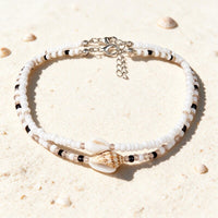 Collier Ras de Cou Coquillage Noir