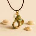 Pendentif Conque Vert - Doris