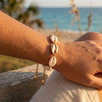 Bracelet Coquillage Cauri Plaqué Or
