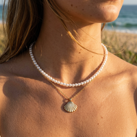 Collier Blanc Nacre