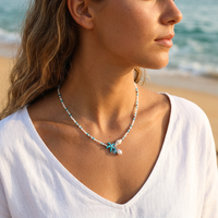 Collier avec Coquillage Acier Inoxydable