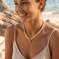 Collier Doré Cauri Coquillage