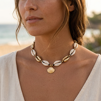 Pendentif Cou de Ras Coquillage