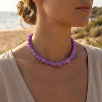 Collier Violet Coquillage